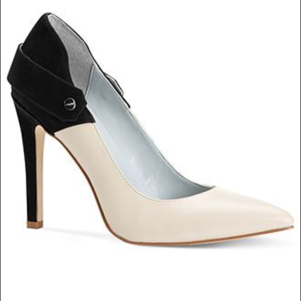 🖤🦢NEW Calvin Klein Leather Pumps Two Tone 🖤🦢